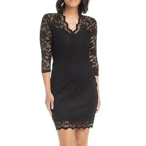 Karen Kane Black Lace Mini Dress